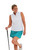 Sleeveless Mock Golf Shirt White image 1