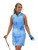 Women's Sleeveless Mock Golf Shirt - Periwinkle image 1