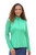 Women's Sheer Long Sleeve Golf Shirt - Emerald image 1