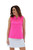 Women's Sheer Sleeveless Golf Shirt - Hot Pink image 1