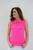 Women's Sheer Sleeveless Golf Shirt - Hot Pink image 2