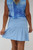 Women's Kick Pleat Golf Skort - Sky image 3