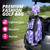 Taboo Fashions Lightweight 14-Way Women’s Golf Cart Bag – Resort Collection (Purple Petals)