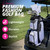 Taboo Fashions Lightweight 14-Way Women’s Golf Cart Bag – Resort Collection (Black Tie Polka Dots) - infographic 1