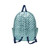 Teal Quilted Tennis Racquet Backpack image 3