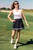 Black Be An Athlete Pleated Skort - GolftiniSkorts