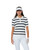 Madelene Navy White Stripe Polo Shirt image 1