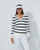 Madelene Navy White Stripe Pullover PS26 image 1