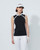 Sculpt Black Sleeveless Sleeve Polo image 1
