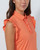 Frill Electric Orange Sleeveless Polo Shirt image 3