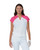 Radiant Pink V-Neck Cap Sleeve T-Shirt image 1