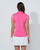 Edge Cap Sleeve Polo Shirt PS26 Radiant Pink image 3