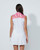 Gathered White Sleeveless Polo Shirt image 2