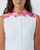Gathered White Sleeveless Polo Shirt image 3