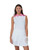 Gathered White Sleeveless Polo Shirt image 1