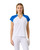 Mid Blue V-Neck Cap Sleeve T-Shirt image 1