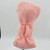 Just4Golf Pink Sherpa Driver Headcover w/ White Trim