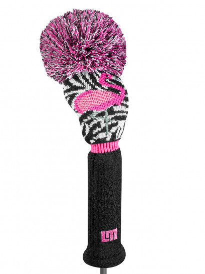 Loudmouth Savage Pink Flamingo Driver Golf Club Cover