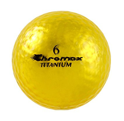 Chromax Metallic Yellow Womens Golf Balls