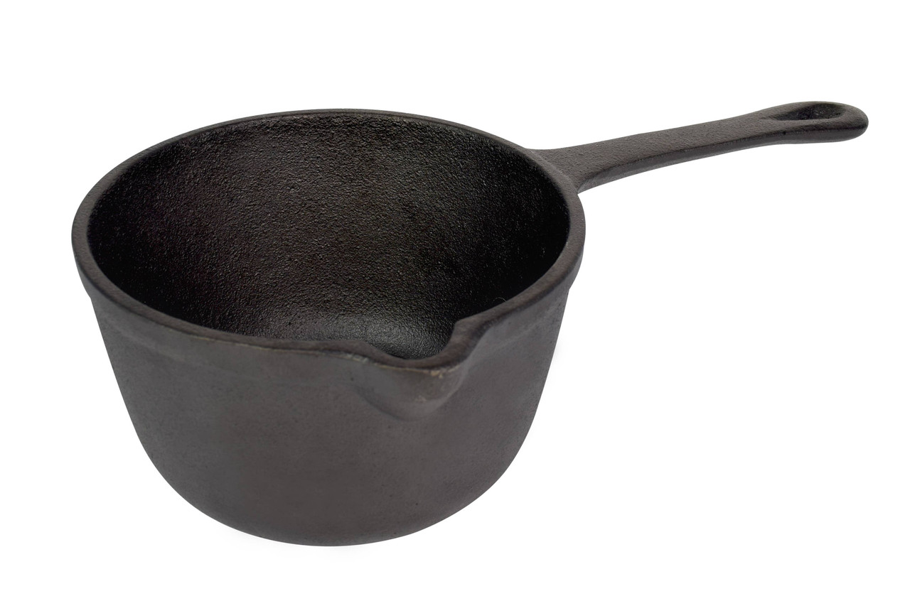 Cast Iron Basting Pot and Brush 