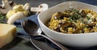 Flippin' out with Mushroom Risotto