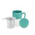 Delia Tea Mug and Infuser - Teal