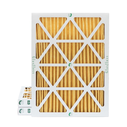 20x25x2 MERV 11 ( FPR 8-9 ) Pleated 2" Inch Air Filters for HVAC Systems by Glasfloss.  3 Pack