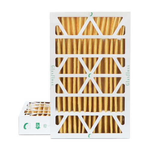 12x24x4 MERV 11 ( FPR 8-9 ) Pleated 4" Inch Air Filters for HVAC Systems by Glasfloss.  2 Pack.   Exact Size: 11-3/8 x 23-3/8 x 3-3/4