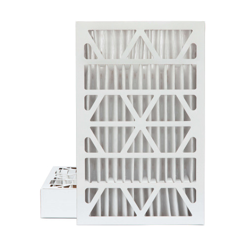 16x25x4 MERV 13 ( FPR 10 ) Pleated 4" Inch Air Filters for HVAC Systems by Glasfloss.  2 Pack.   Exact Size: 15-1/2 x 24-1/2 x 3-3/4