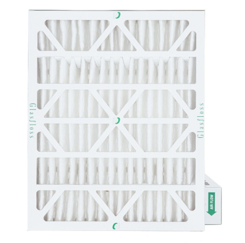 20x25x4 MERV 13 ( FPR 10 ) Pleated 4" Inch Air Filters for HVAC Systems by Glasfloss.  2 Pack.   Exact Size: 19-1/2 x 24-1/2 x 3-3/4