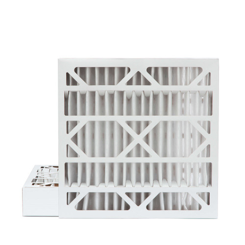 24x24x4 MERV 13 ( FPR 10 ) Pleated 4" Inch Air Filters for HVAC Systems by Glasfloss.  2 Pack.   Exact Size: 23-3/8 x 23-3/8 x 3-3/4