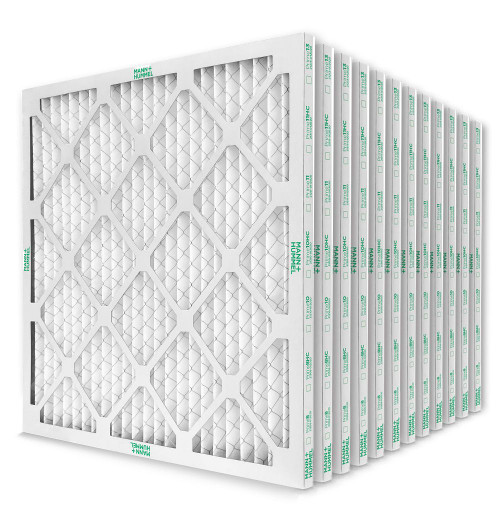 20x22x1 MERV 8 ( FPR 5-6 ) Pleated HVAC Filters for AC and Furnace.  Case of 12