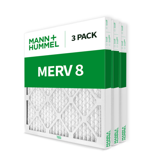24x24x2 MERV 8 ( FPR 5-6 ) Pleated 2" Inch HVAC Filters for AC and Furnace.  3 Pack