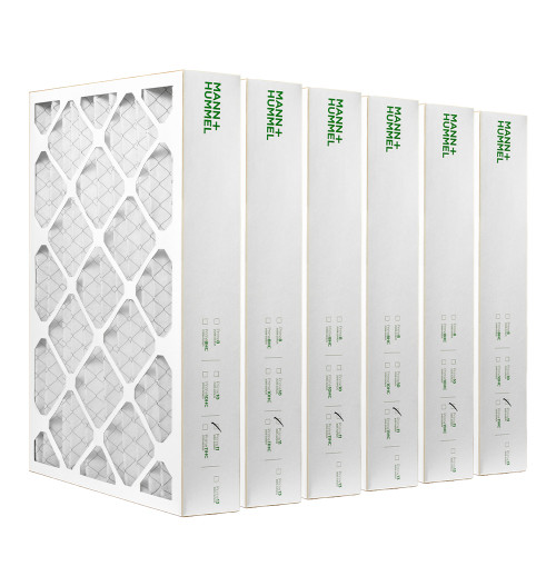 16x25x4 MERV 8 ( FPR 5-6 ) Pleated 4" Inch HVAC Filters for AC and Furnace.  Case of 6.   Exact Size: 15-1/2 x 24-1/2 x 3-3/4