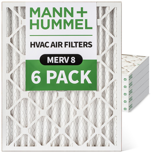 24x30x2 MERV 8 HVAC Pleated Air Filters by Mann+Hummel. 6 Pack