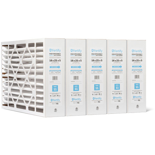 16x25x5 MERV 11 HVAC Filters. Replacement for Lennox X6670 Healthy Climate Whole House Air Cleaner. (Case of 5) 16x25x5 MERV 11 HVAC Filters. Replacement for Lennox X6670 Healthy Climate Whole House Air Cleaner. (Case of 5)