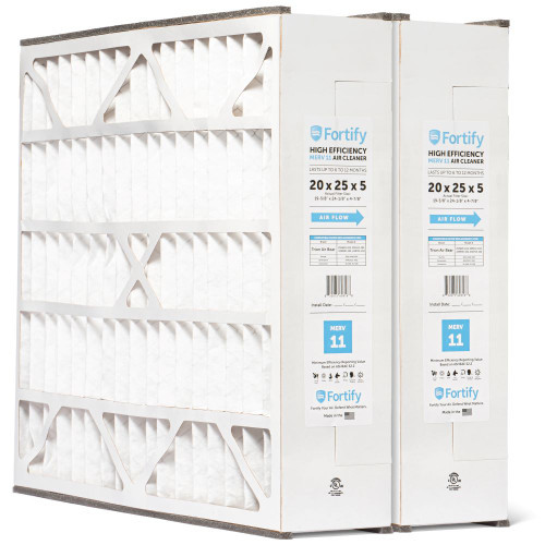 Fortify 20x25x5 Air Filter MERV 11 Replacement for Trion Air Bear, Skuttle, Generalaire. (2 Pack) (Actual Size: 19-5/8 x 24-1/8 x 4-7/8) Fortify 20x25x5 Air Filter MERV 11 Replacement for Trion Air Bear, Skuttle, Generalaire. (2 Pack) (Actual Size: 19-5/8 x 24-1/8 x 4-7/8)