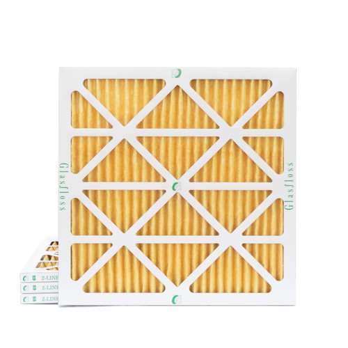 16x16x1 MERV 11 ( FPR 8-9 ) Pleated Air Filters for HVAC Systems by Glasfloss.  Box of 4