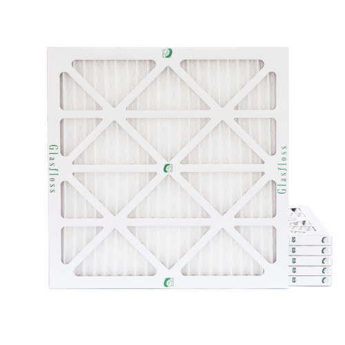 24x24x1 MERV 13 ( FPR 10 ) Pleated Air Filters for HVAC Systems by Glasfloss.  6 Pack
