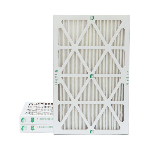 10x20x2 MERV 13 ( FPR 10 ) Pleated 2" Inch Air Filters for HVAC Systems by Glasfloss.  3 Pack