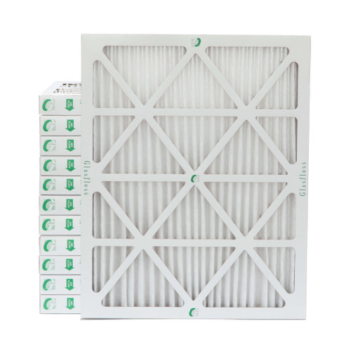 14x20x2 MERV 13 ( FPR 10 ) Pleated 2" Inch Air Filters for HVAC Systems by Glasfloss.  Case of 12