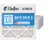 24x24x2 MERV 10 ( FPR 6-7 ) Pleated 2" Inch Air Filters for HVAC Systems by Glasfloss.  6 Pack