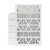 12x24x4 MERV 13 ( FPR 10 ) Pleated 4" Inch Air Filters for HVAC Systems by Glasfloss.  Case of 6.   Exact Size: 11-3/8 x 23-3/8 x 3-3/4