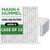 16x16x1 MERV 8 ( FPR 5-6 ) Pleated HVAC Filters for AC and Furnace by Mann+Hummel. Case of 12