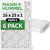 16x25x1 MERV 8 ( FPR 5-6 ) Pleated HVAC Filters for AC and Furnace by Mann+Hummel. 6 Pack