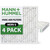 18x18x1 MERV 8 ( FPR 5-6 ) Pleated HVAC Filters for AC and Furnace by Mann+Hummel. Box of 4