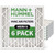 12x12x2 MERV 8 ( FPR 5-6 ) Pleated 2" Inch HVAC Filters for AC and Furnace by Mann+Hummel. 6 Pack