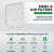 20x20x4 MERV 8 ( FPR 5-6 ) Pleated 4" Inch HVAC Filters for AC and Furnace.  Case of 6.   Exact Size: 19-1/2 x 19-1/2 x 3-3/4