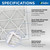 Glasfloss ZL 20x23x1 MERV 10 (FPR 5-6) Pleated Air Filters. (4-Pack). Exact Size: 19-1/2 x 22-1/2 x 7/8
