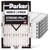 Parker 10x24x1 MERV 8 Xtreme Plus Self-Supported Pleated Air Filters.  6 Pack.  Actual Size: 9.375x23.375x0.75